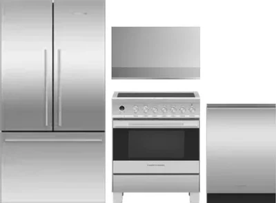 4 Piece Package Includes Refrigerator, Range, Hood And Dishwasher